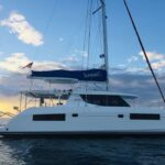 Nice Aft Too Crewed Leopard 45 Catamaran Charter Sailing in Belize