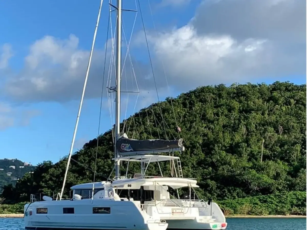 Lagoon 46 Ciao for now Catamaran in the BVI