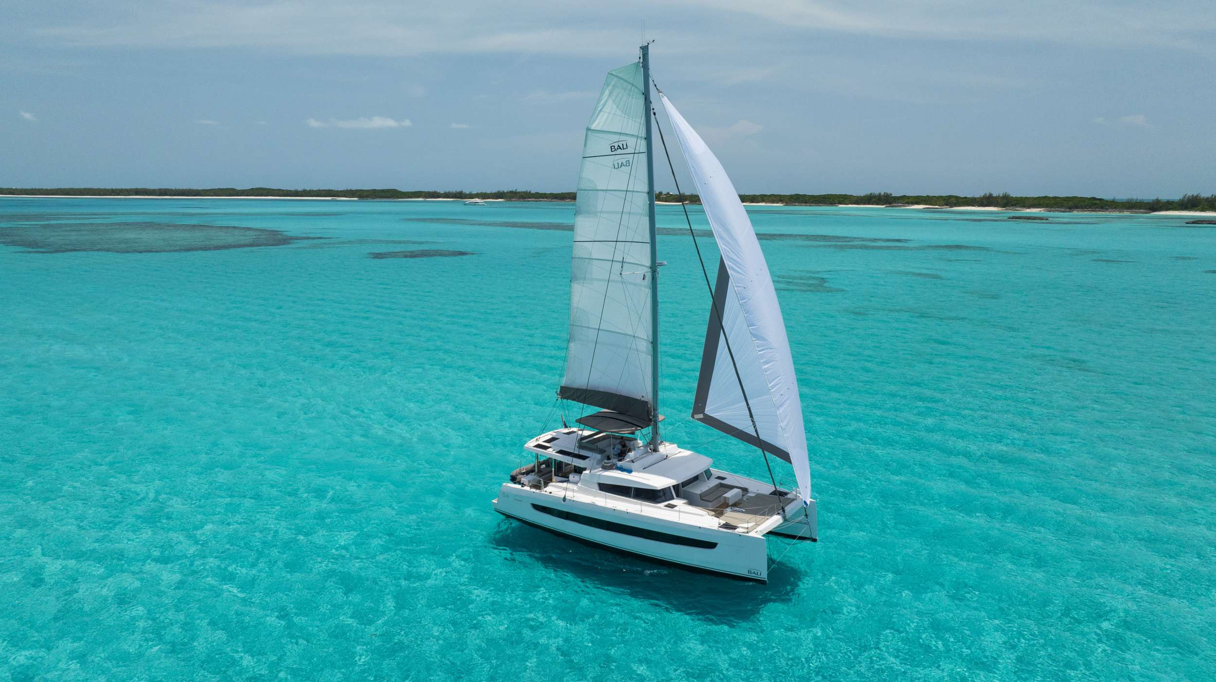 Anna Pink Crewed Bali 5.4 Catamaran Charter Sailing the Bahamas