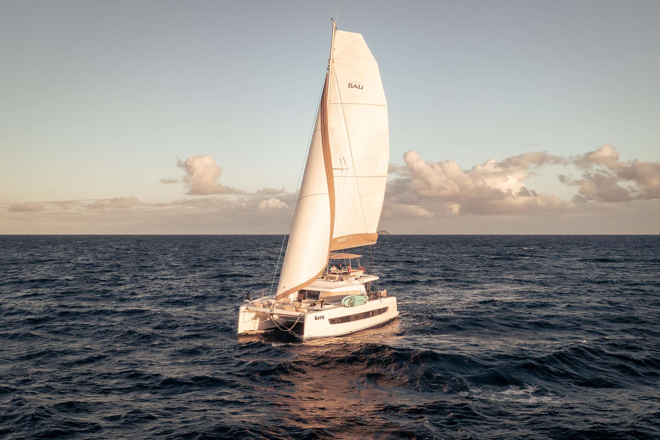 Koru Crewed Bali 4.8 Catamaran Charter Sailing the Virgin Islands