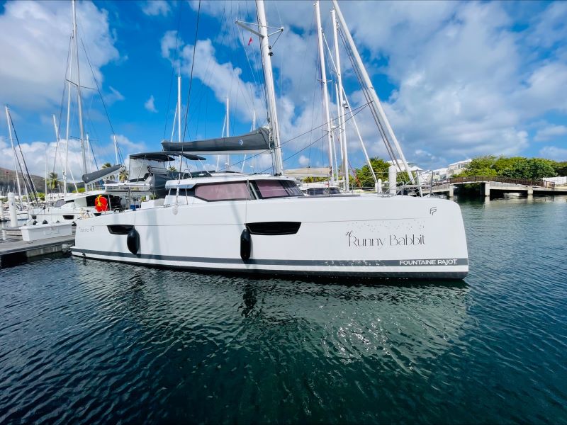 Fountaine Pajot Tanna 47 Runny Babbit in BVI