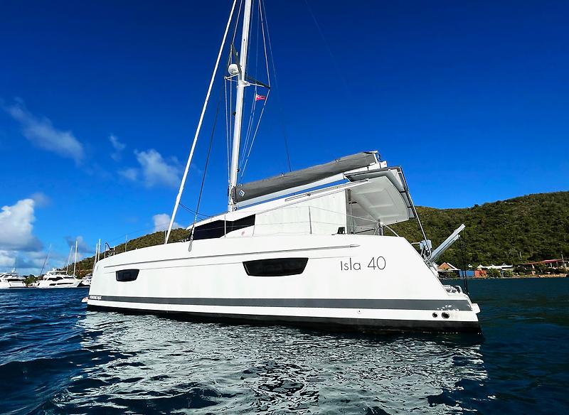 Fountaine Pajot Isla 40 Catamaran Pizza My Heart in the BVI