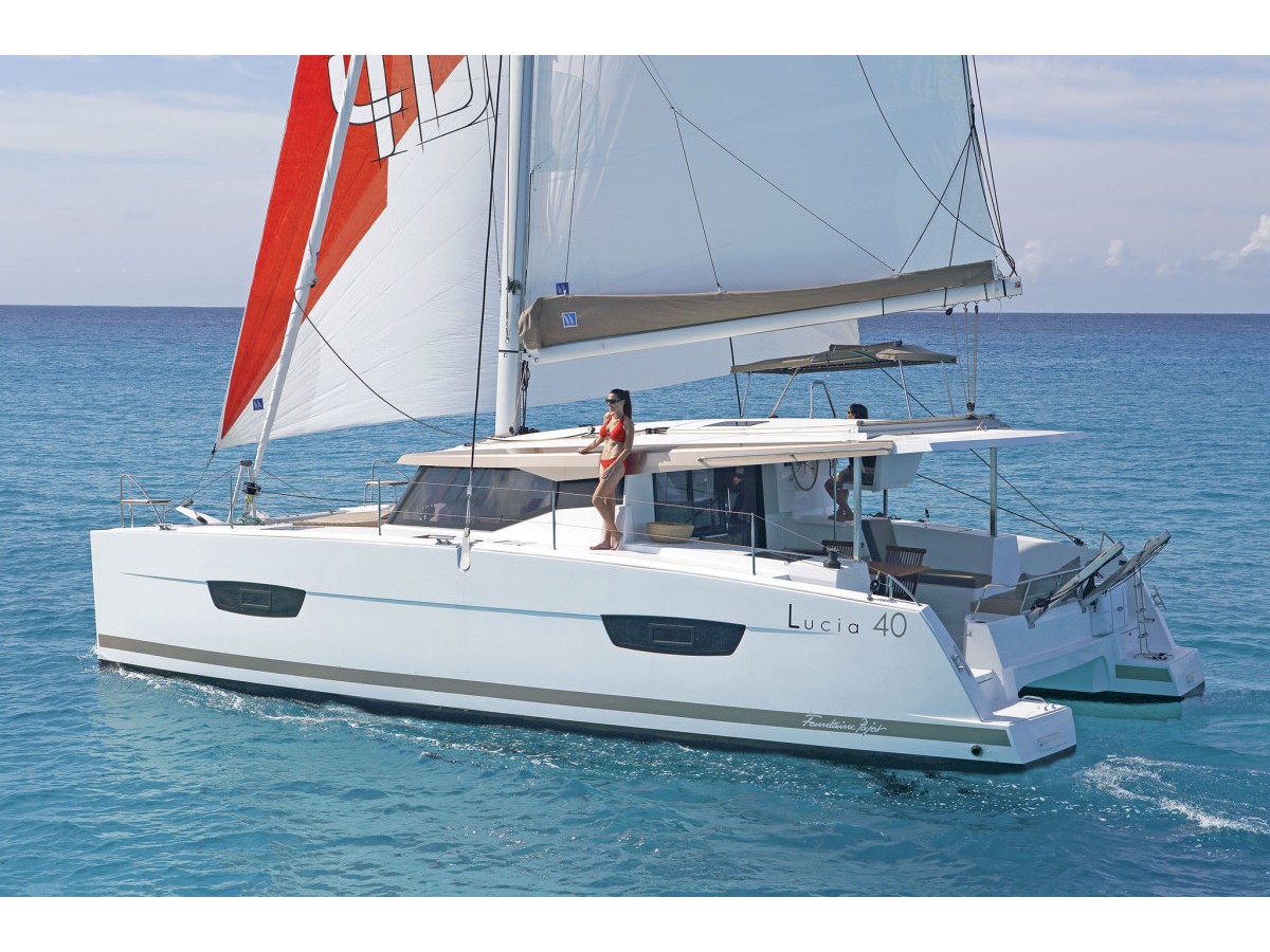 Lucia 40 Catamaran Happy Ours in the BVI