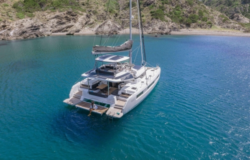 Lagoon 51 Catamaran Wanderlust II in the BVI