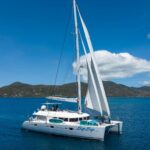 Sip Sip Crewed Lagoon 620 Catamaran Charters Sailing the BVI.