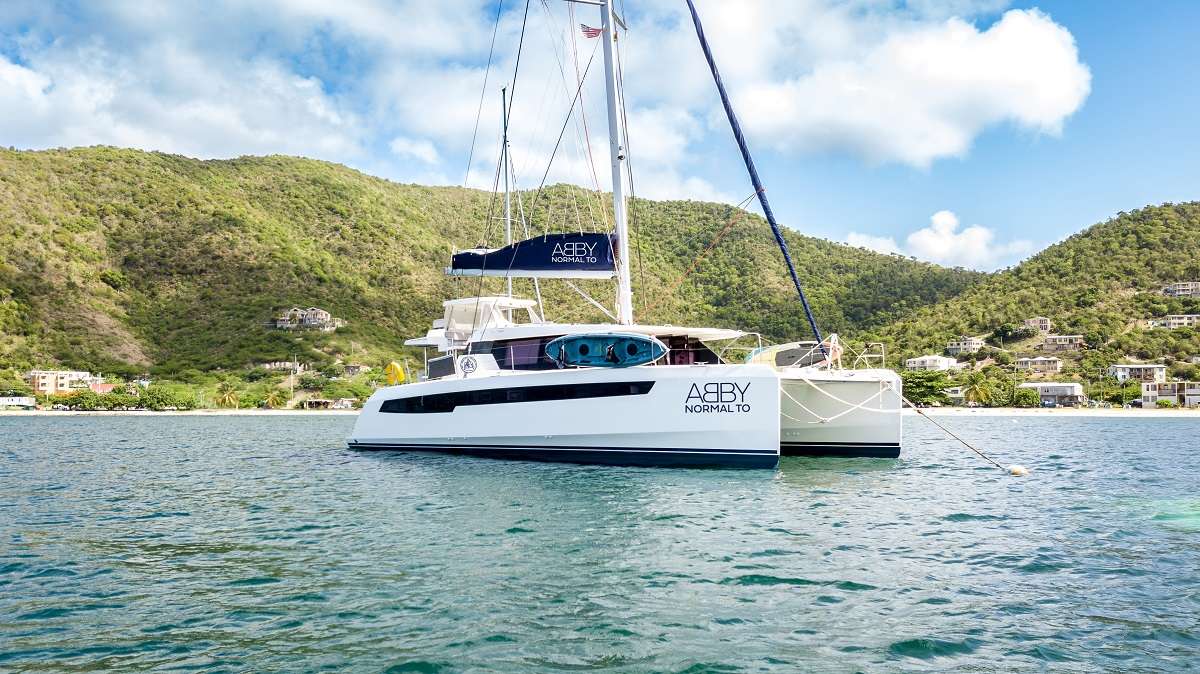 Abby Normal To Crewed Leopard 50 Catamaran Charters Sailing the BVI.