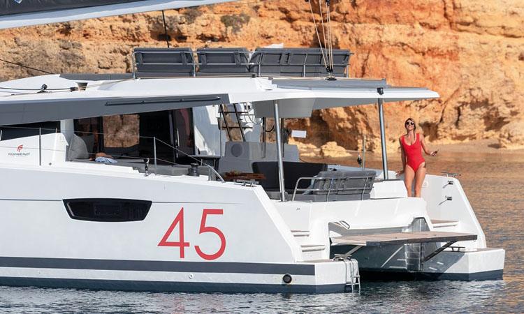 Fountaine Pajot New 45 Winged Arrow II in the BVI in the BVI