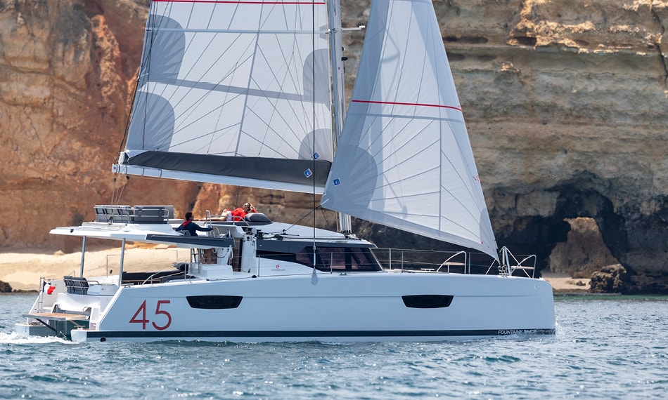 Fountaine Pajot New 45 Catamaran Lucky Traveller in the BVI