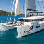 Ripple crewed Lagoon 62 catamaran charters Sailing the Virgin Islands.