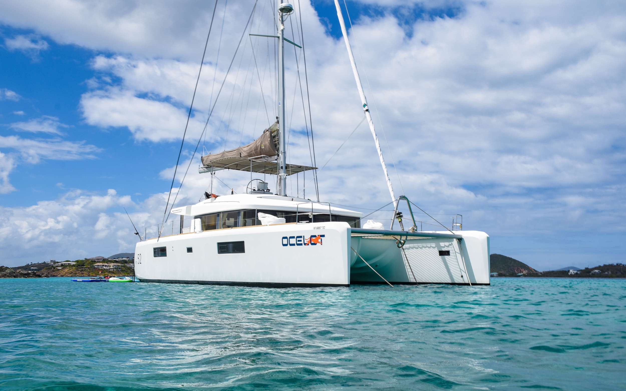 Ocelot Lagoon 52 Crewed Catamaran Charters Sailing the Virgin Islands