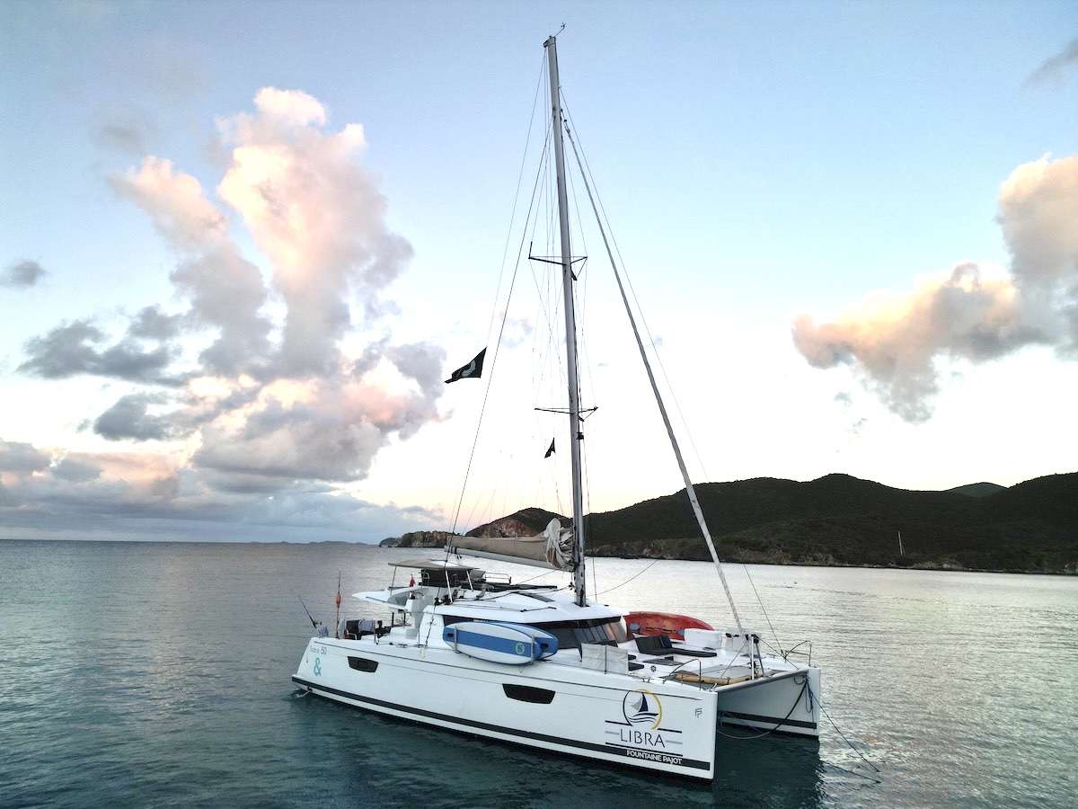 Libra Crewed Fountaine Pajot Saba 50 Catamaran Charters Sailing the Virgin Islands
