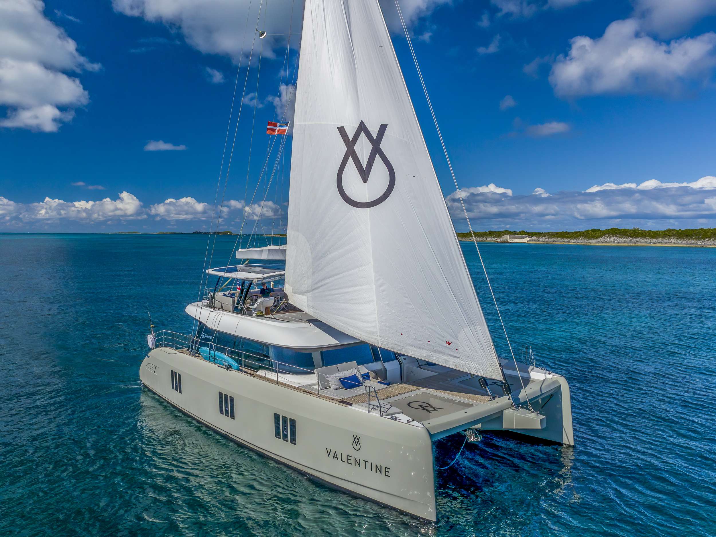 Valentine Crewed Sunreef 60 Catamaran Charters Sailing the Virgin Islands