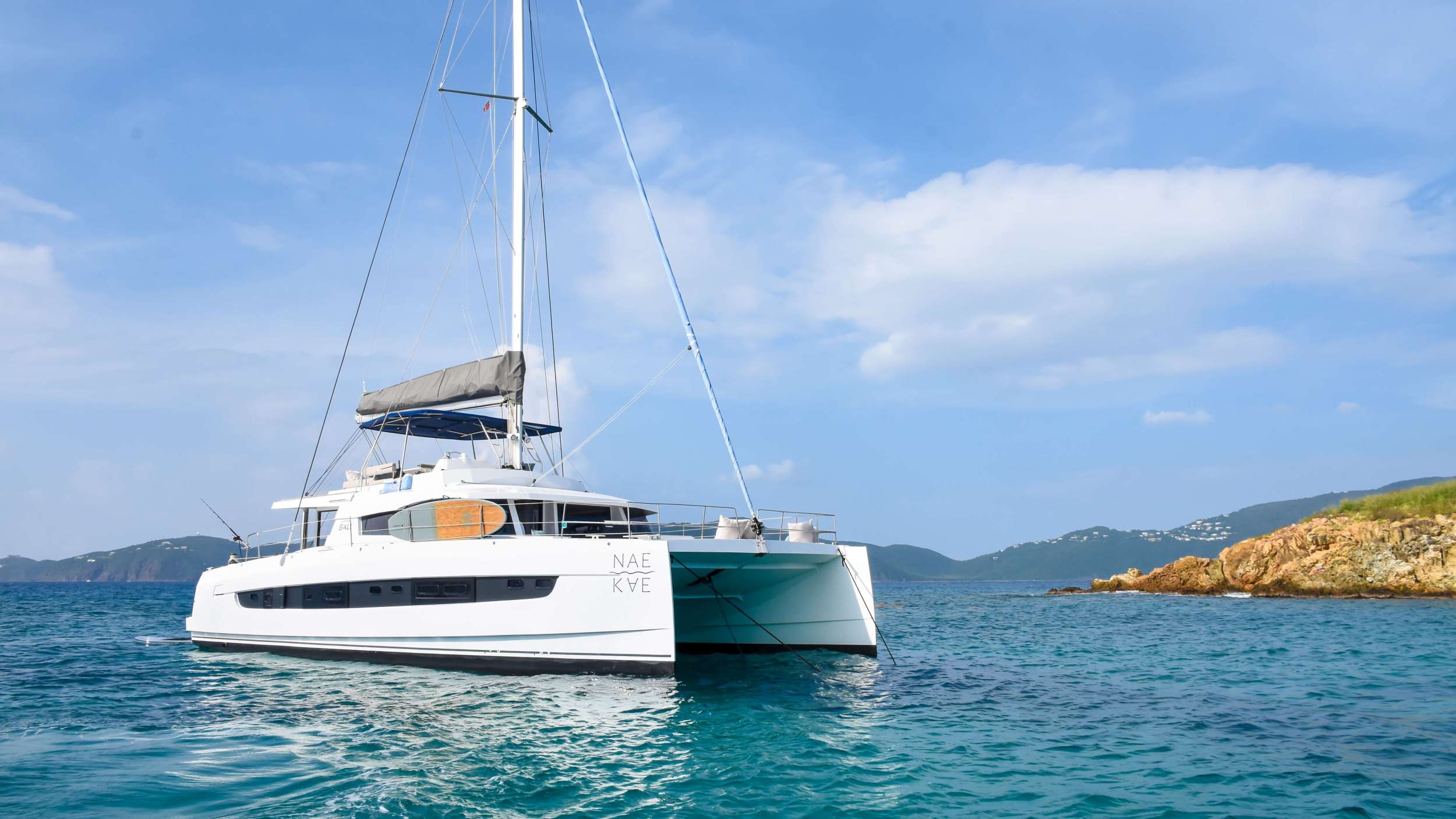 Nae Kae Crewed Bali 5.4 Catamaran Charters Sailing the Virgin Islands