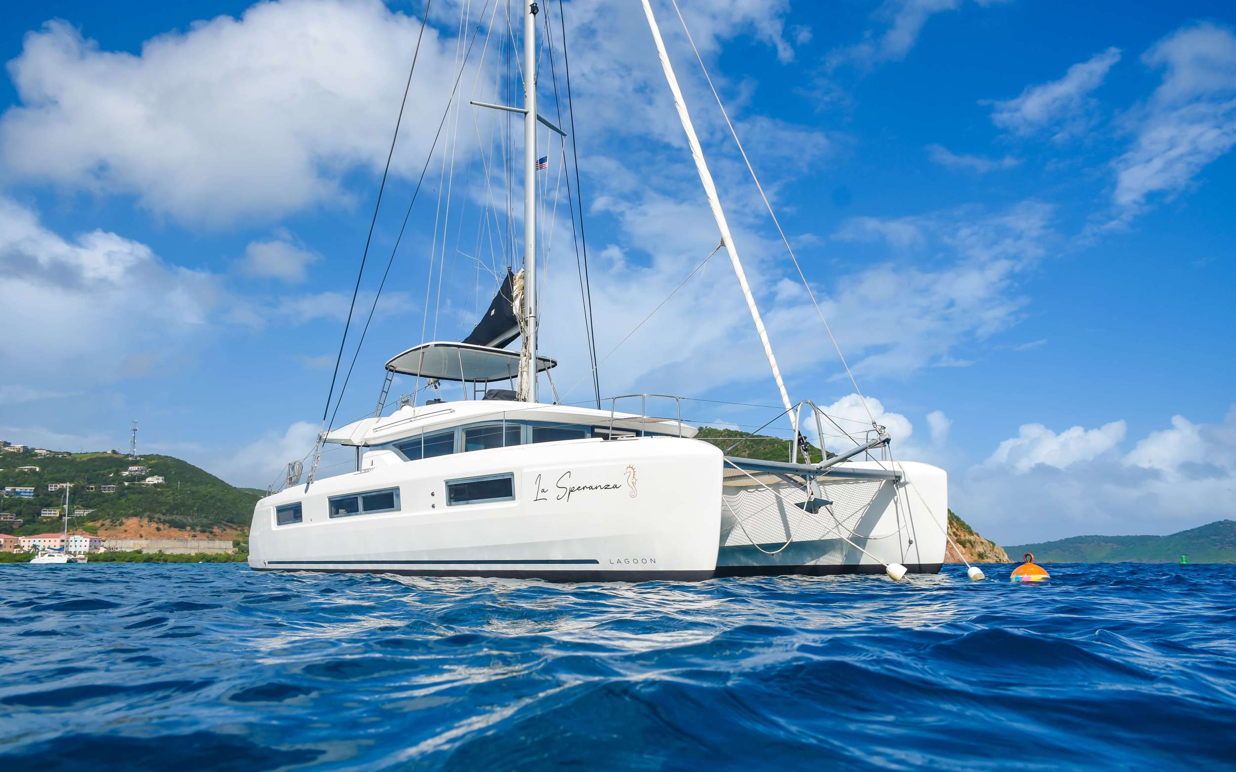 La Speranza Crewed Lagoon 50 Catamaran Charters Sailing the Virgin Islands