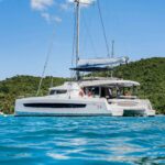 Permabear Crewed Bali 5.4 Catamaran Charters for 10 guests Sailing the BVI