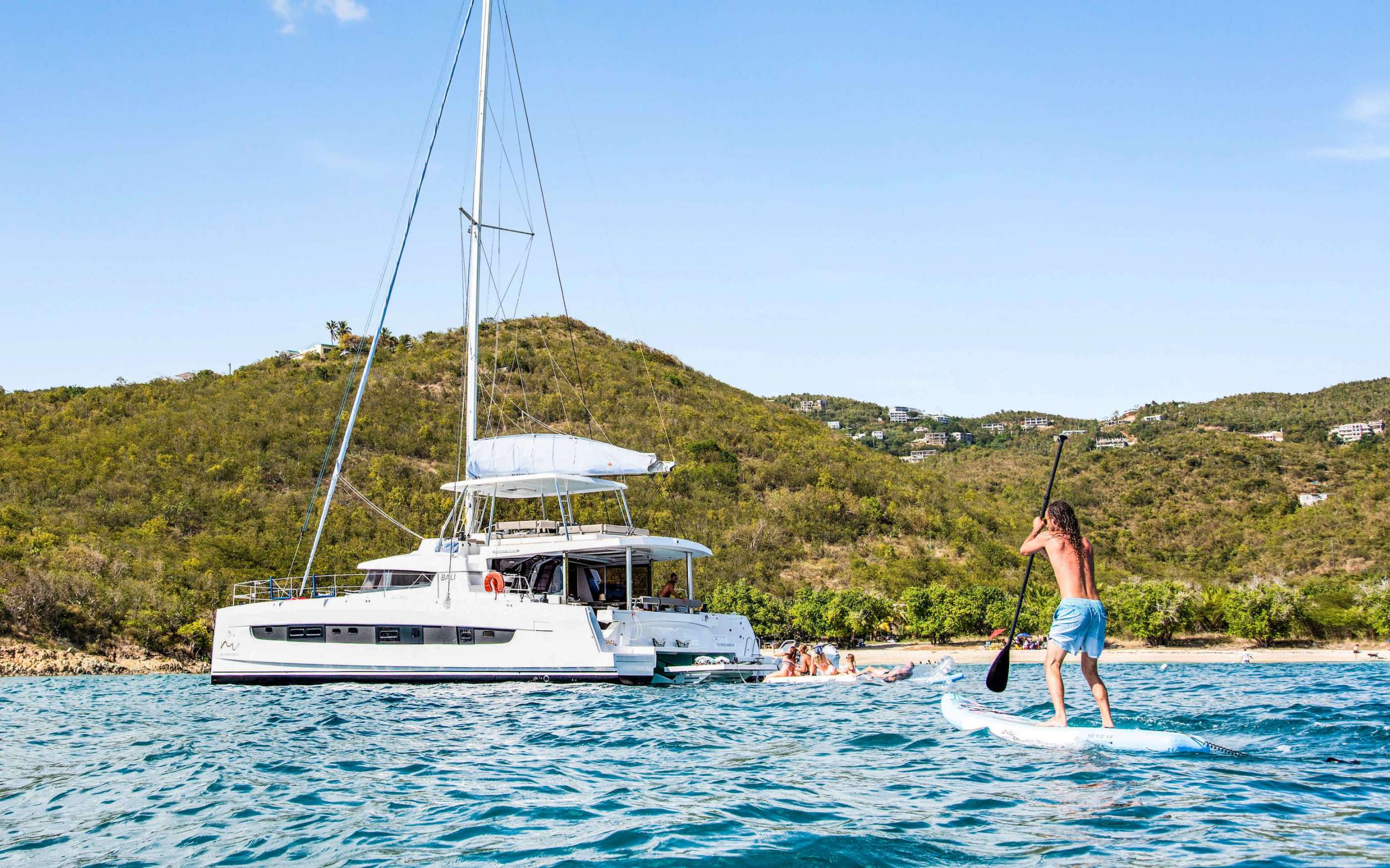 No Inheritance Crewed Bali 5.4 Catamaran Charters for 10 guests Sailing the BVI