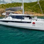 Salty Dog Crewed Leopard 50 Catamaran Charters Sailing the BVI.