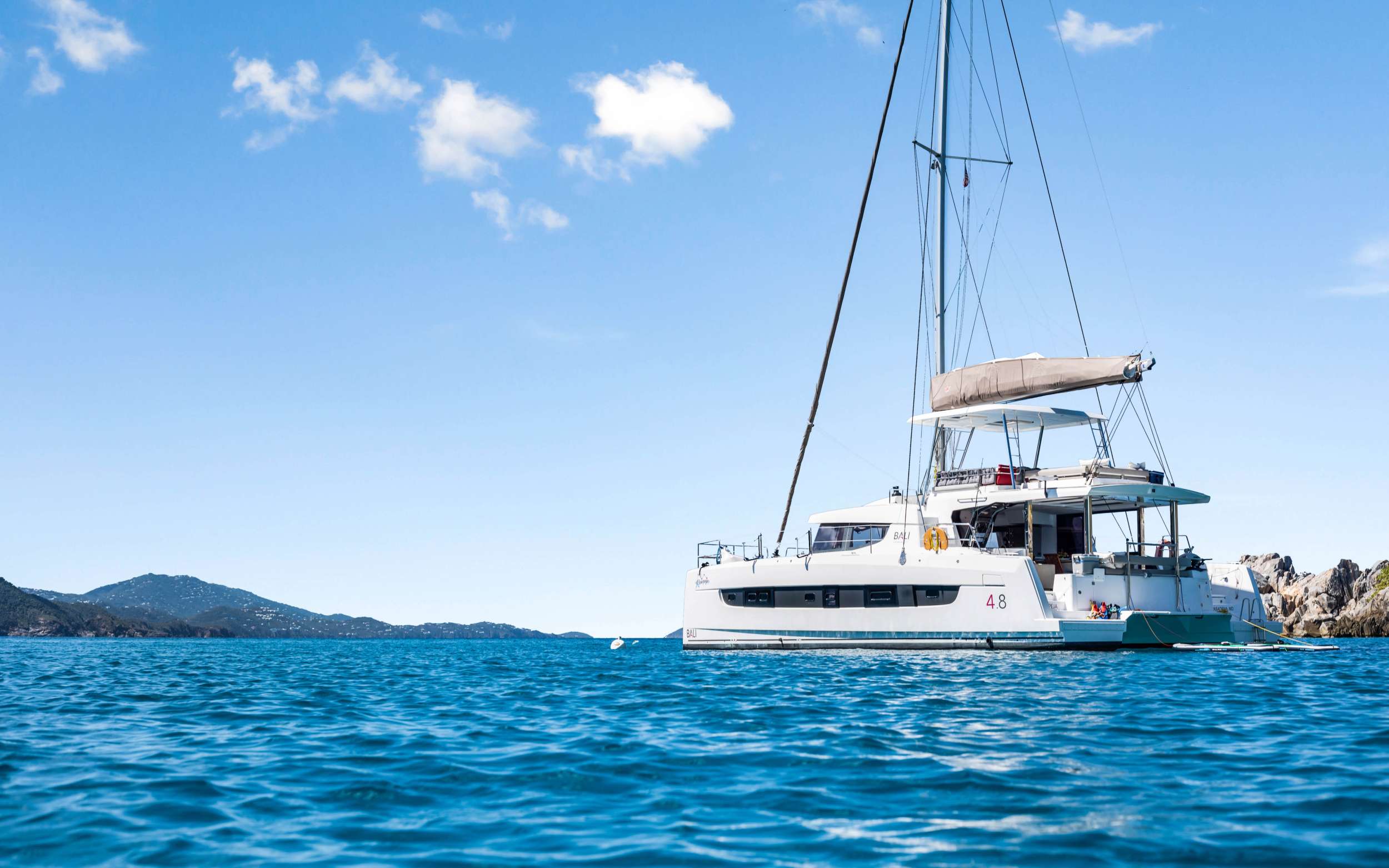 Kasiopeja Crewed Bali 4.8 Catamaran Charters Sailing the Virgin Islands