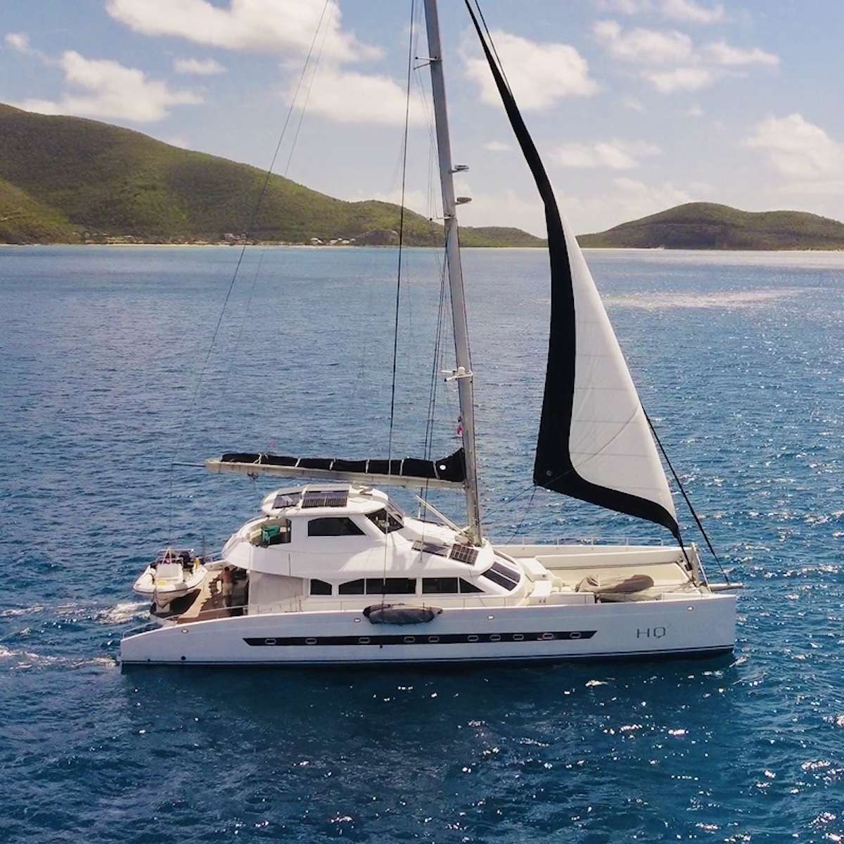 HQ2 Crewed Two Oceans 75 Catamaran Charters Sailing the BVI