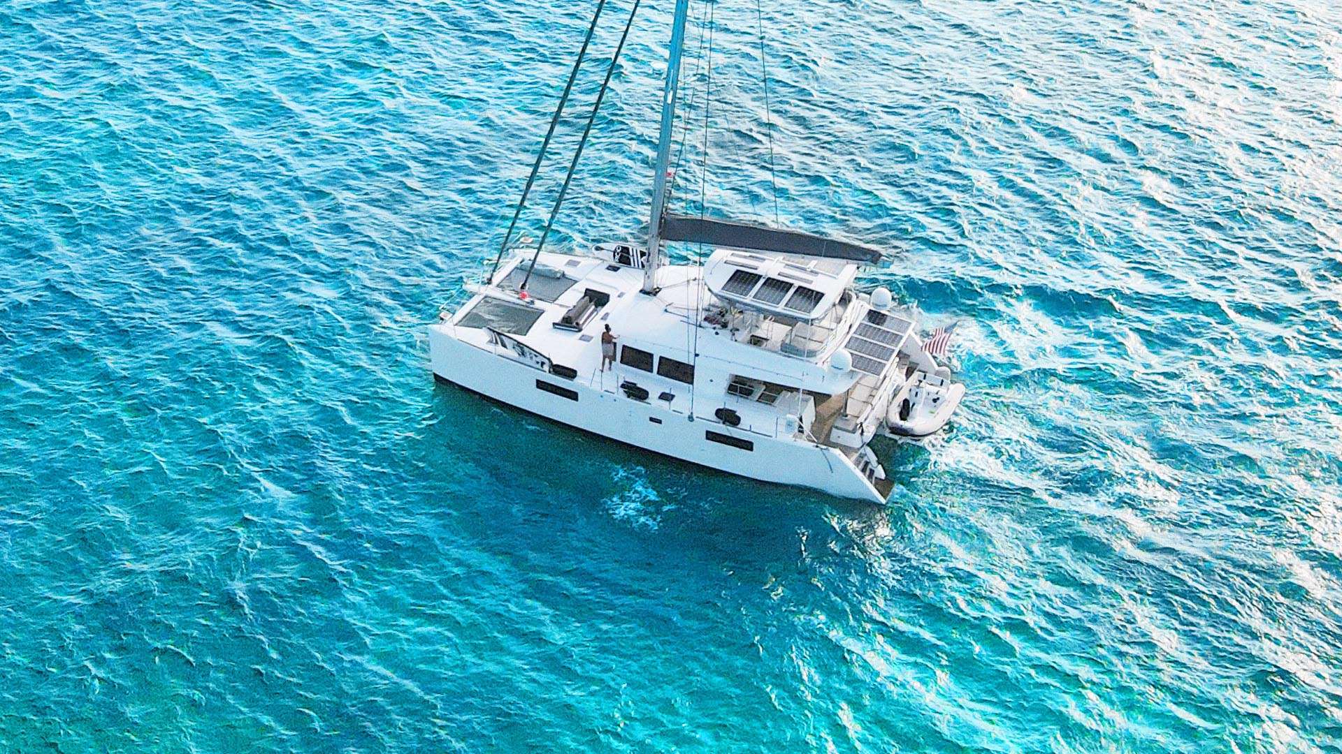 Mira Sol Crewed Lagoon 560 Catamaran Charters Sailing the Exumas