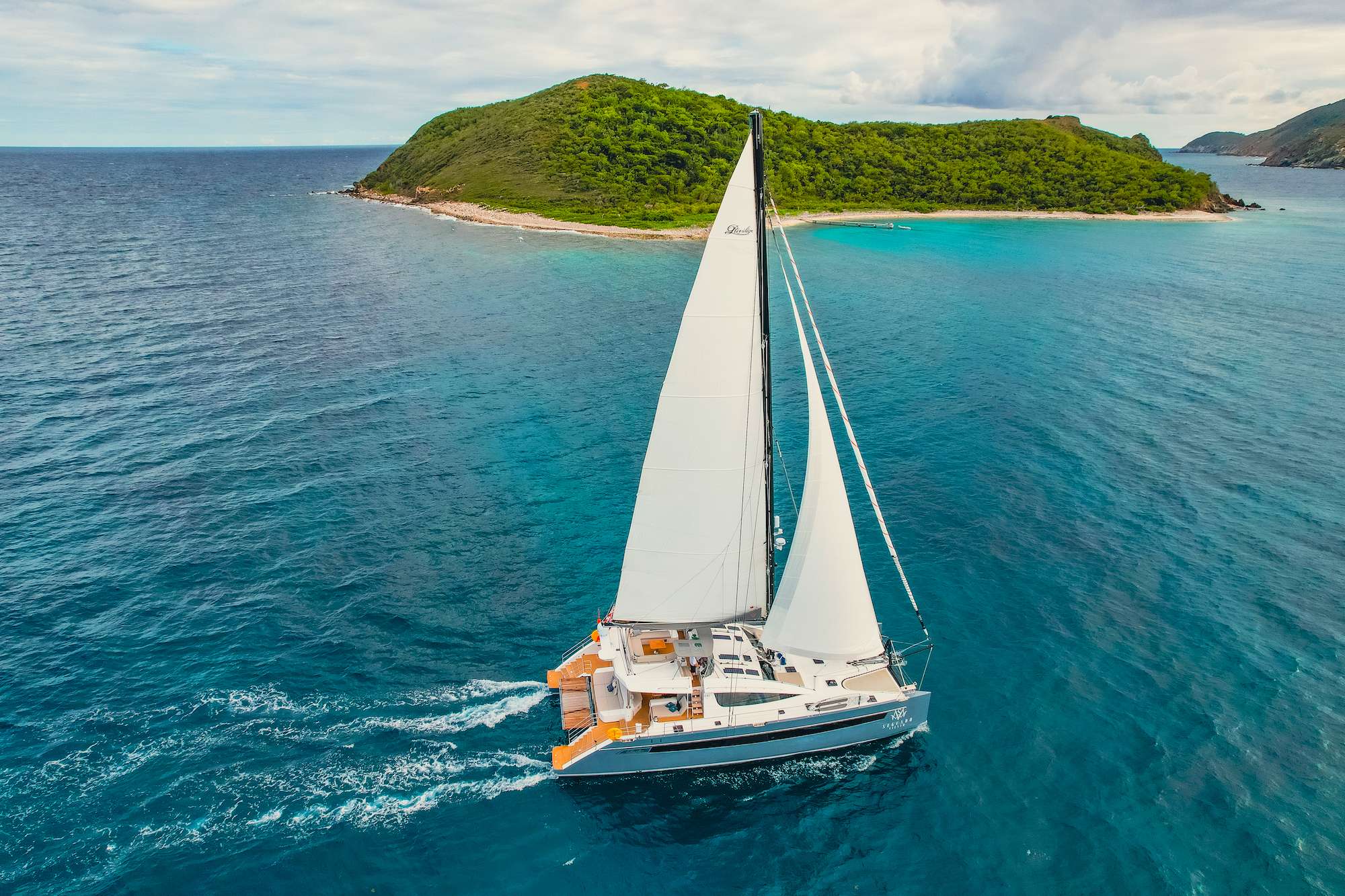 Segundo Viento Crewed Privilege 640 Catamaran Charters Sailing the BVI