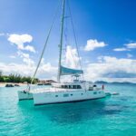 Gambit Crewed Lagoon 500 Catamaran Charters Sailing the BVI.