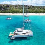 My Ty Crewed Alegria 67 Catamaran Charters Sailing the BVI.