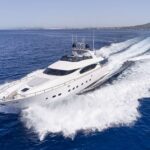Irene's Crewed Maiora 86 Motoryacht Charter Cruising Greece