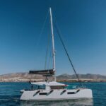 Oneida crewed Lagoon 52 catamaran charters Sailing Greece.