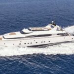 Anasa Luxury Crewed Maiora 115 Yacht Charter Cruising Greece.