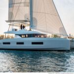 Tri Wing Crewed Lagoon 55 Catamaran Charters Sailing Croatia.