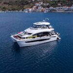 TiAmo Crewed Aquila 54 Powercat Charter Cruising Greece