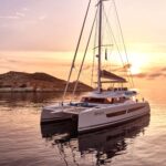 Aphaea Crewed Alegria 67 Catamaran Charter Sailing Greece.