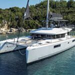 Tamiro Crewed Lagoon 52 Catamaran Charter Sailing the Ionian
