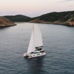 Navya Crewed Lagoon 51 Catamaran Charter Sailing Greece