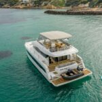 Endless Beauty Crewed Fountaine Pajot MY44 Powercat Charter Sailing Greece