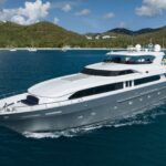 Outta Touch Luxury Intermarine 105 Yacht Charter Cruising the Virgin Islands