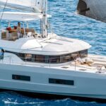 Aurelia Crewed lagoon 55 Catamaran Charter Sailing Greece