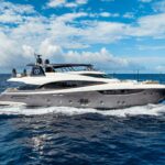 M MCY 105 Luxury Yacht Charter Cruising the Bahamas