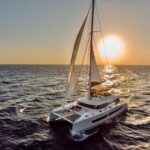 Sunmoon Crewed Fountaine Pajot Alegria 67 Catamaran Charter Sailing Greece