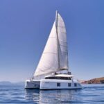 Adara Crewed Sunreef 50 Catamaran Charter Sailing Greece.