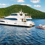 Seaglass Crewed Horizon 74 Powercat Charter Cruising the BVI
