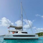 Dock Holiday Crewed Bali 5.4 Catamaran Charters sailing in St. Thomas
