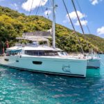 Sandy Cinco Crewed Fountaine Pajot Ipanema 58 Catamaran Charters Sailing the BVI.
