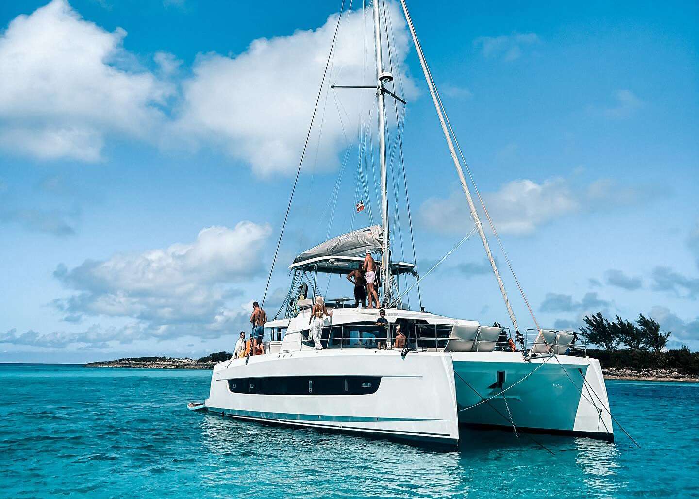 M Legacy Crewed Bali 4.6 Catamaran Charter Sailing the Bahamas