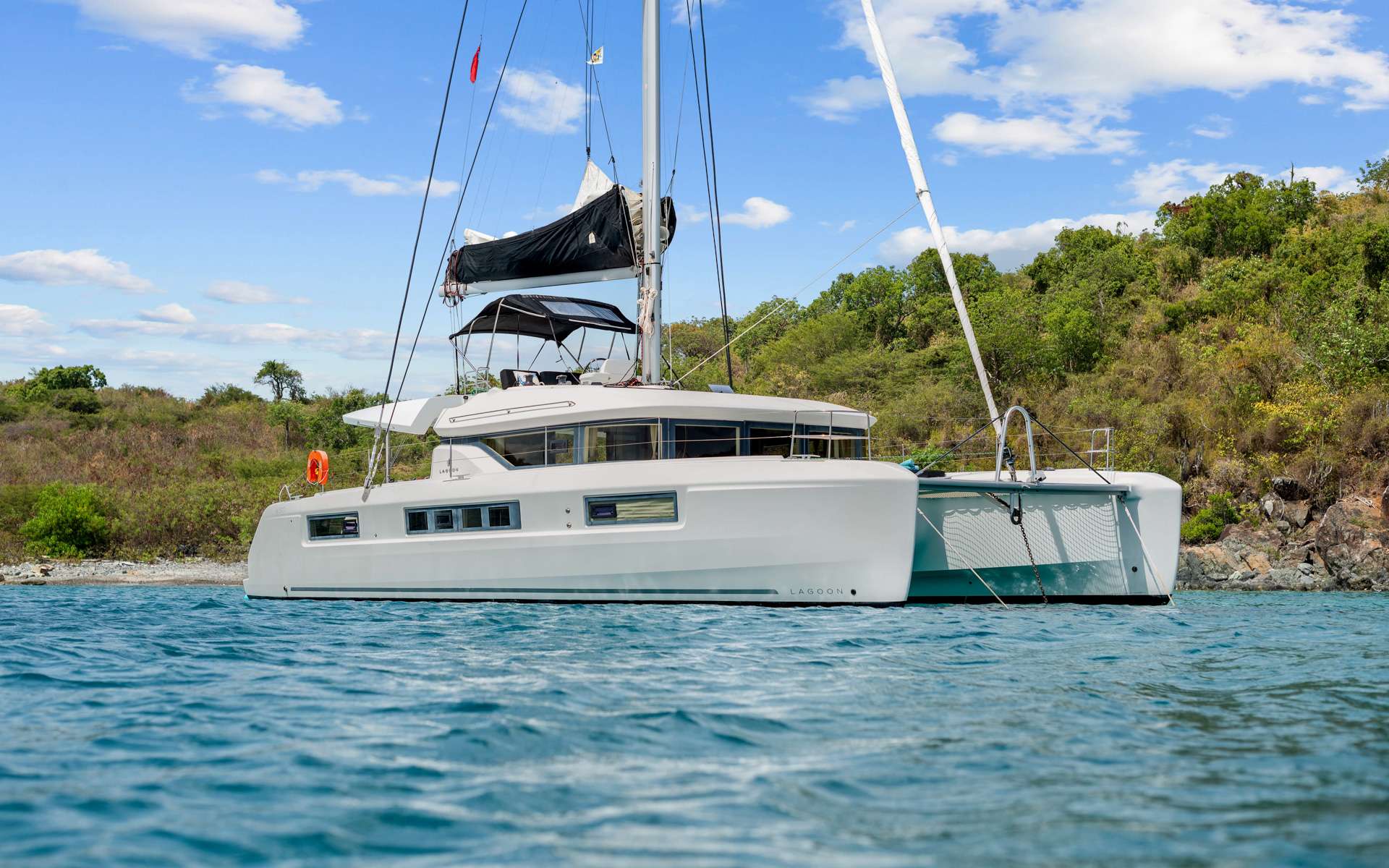 Extra Nauti Crewed Lagoon 50 Catamaran Charter Sailing the BVI