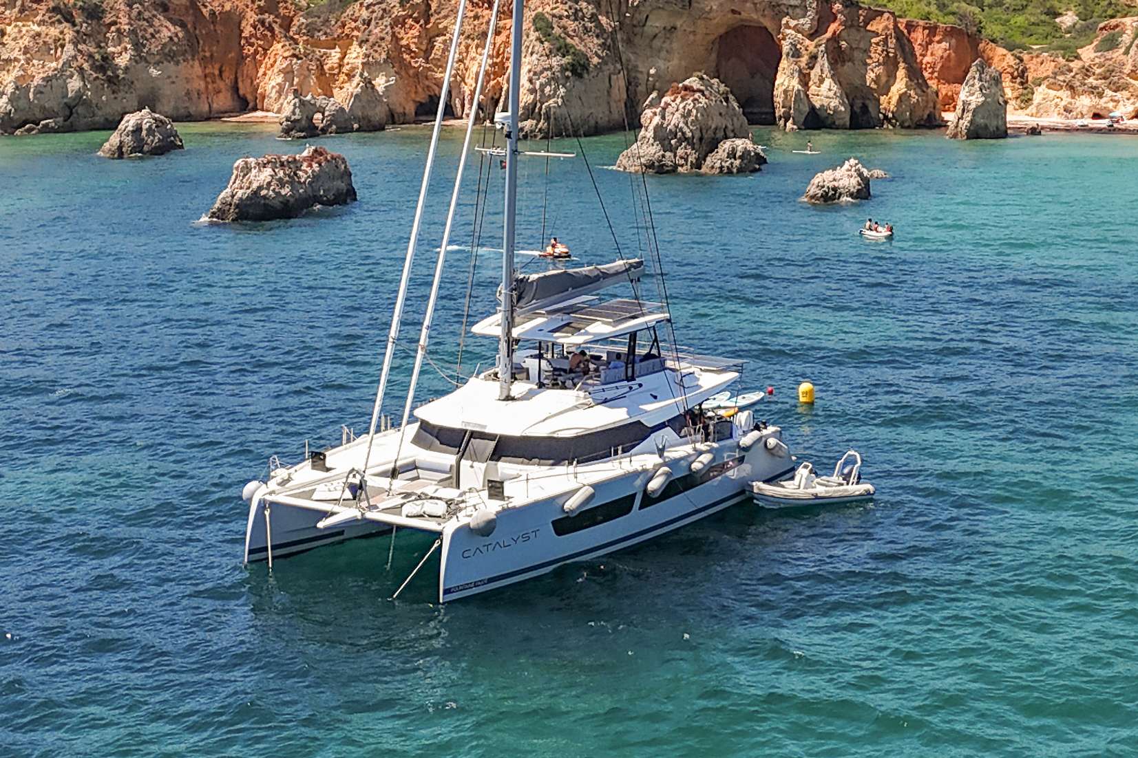 Catalyst Crewed Fountaine Pajot Samana 59 Catamaran Charters Sailing the Bahamas