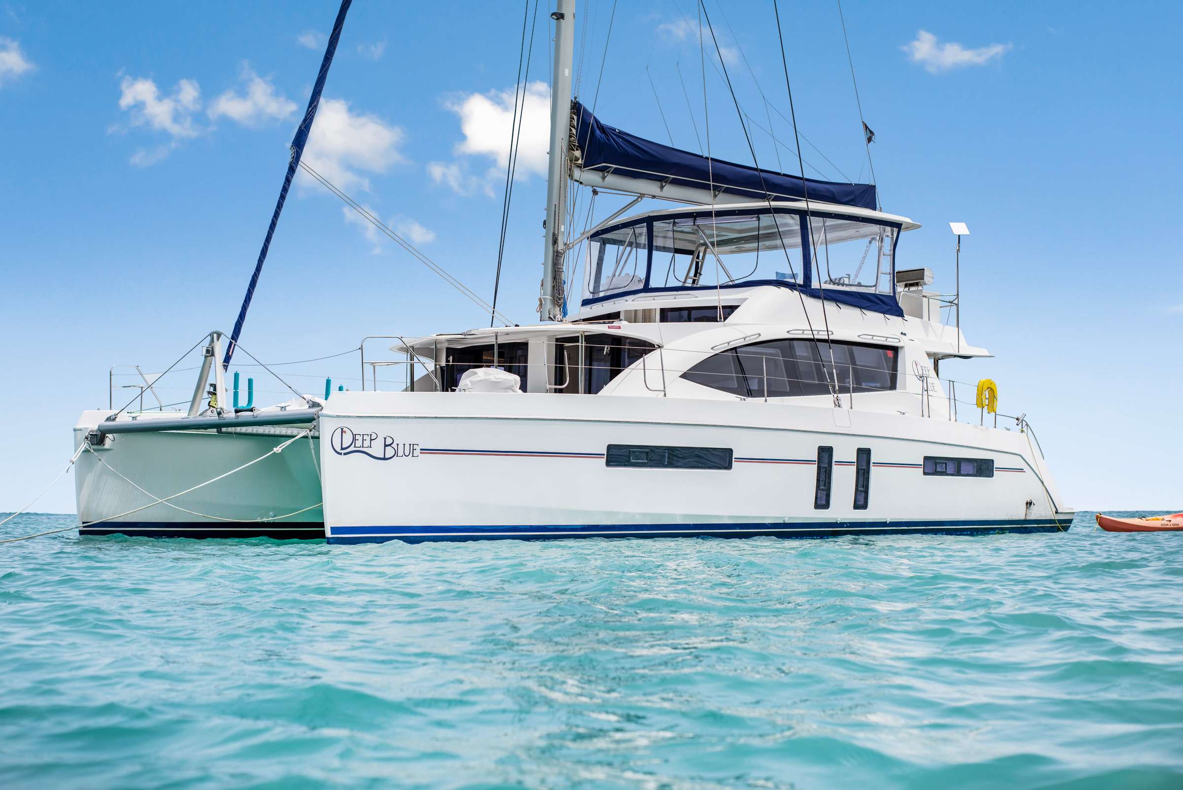 Deep Blue Crewed Leopard 58 Catamaran Discount of $3000 Sailing the BVI