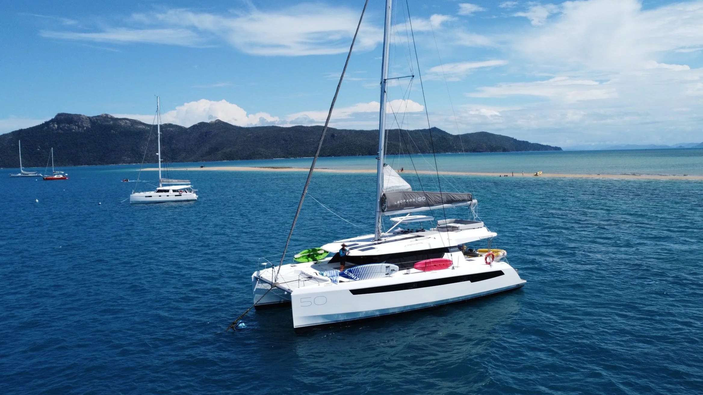 Kismet Crewed Leopard 50 Catamaran Charters Sailing the BVI