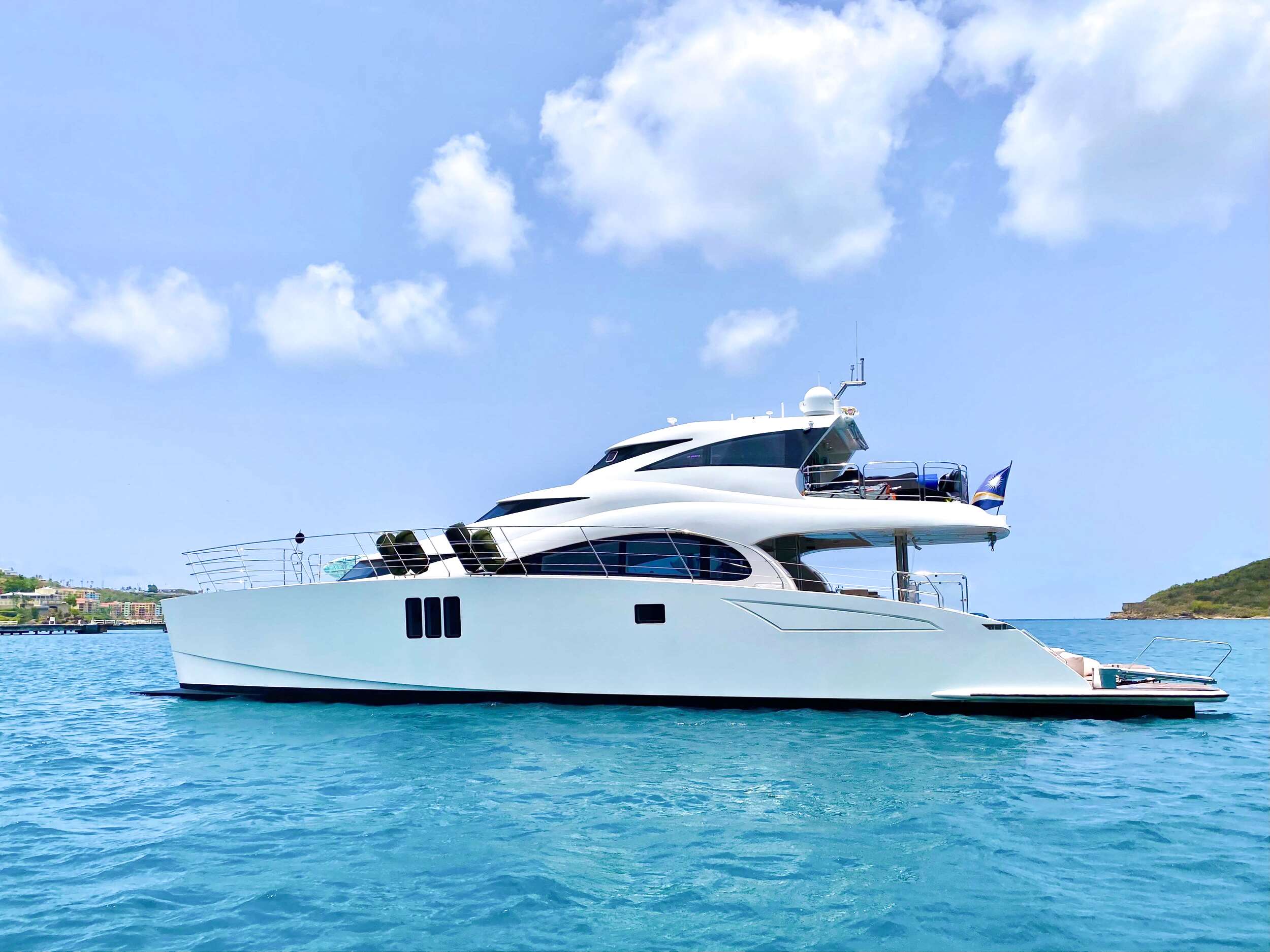 Casa Blanca Crewed Sunreef 78 Powercat Charter Cruising the USVI